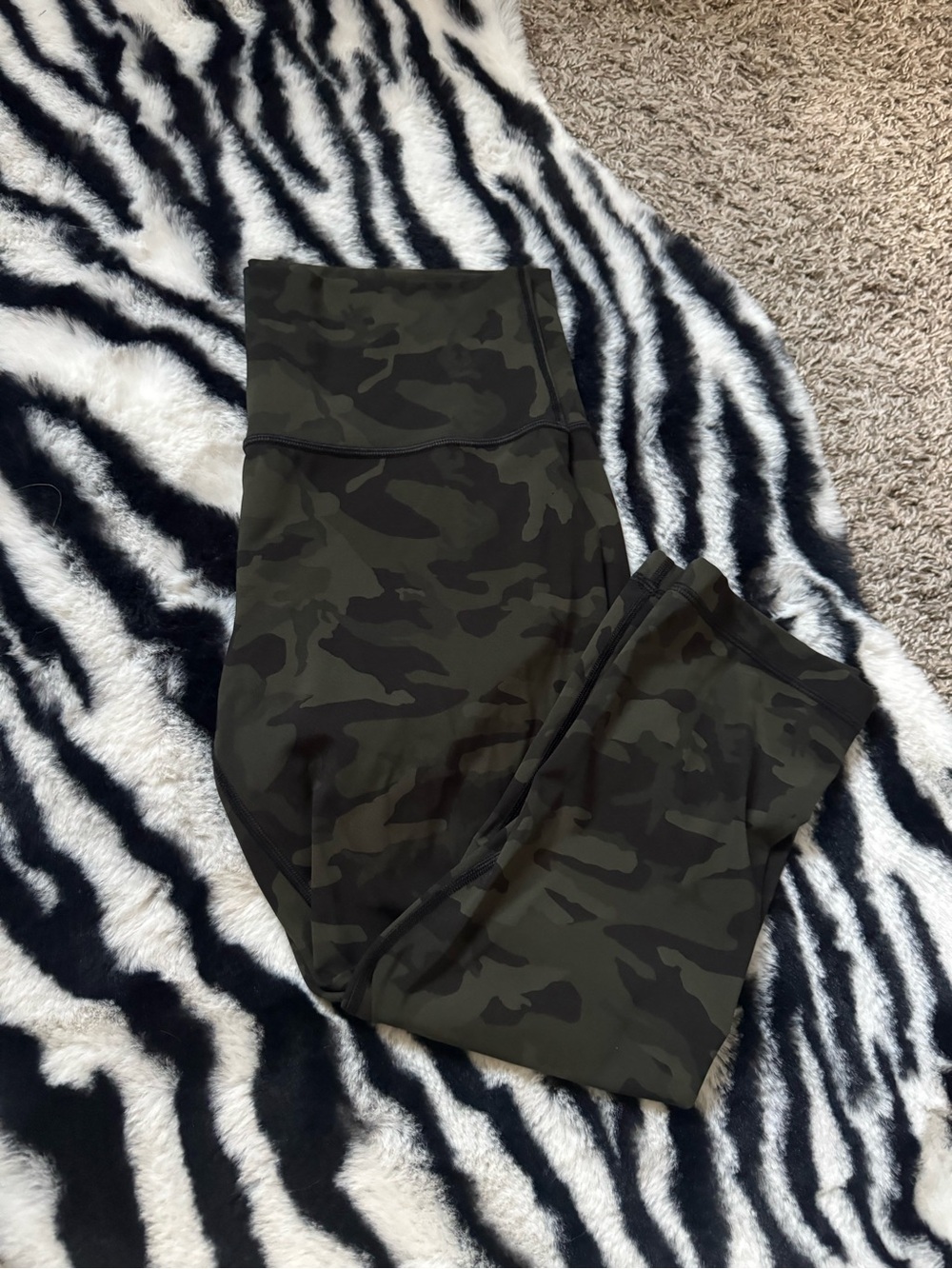 lululemon athletica Olive Green Camo High-Rise Leggings